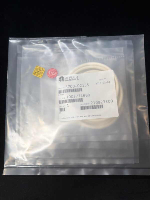 Applied Materials AMAT 3700-02155 ORING ID 10.475 CSD .210 CHEMRAZ SC513 80 DURO WHT